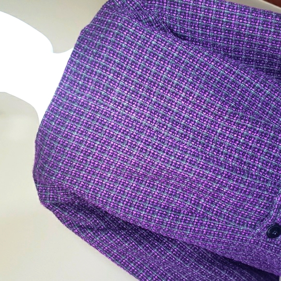 Notations Purple & black Lovely Women's Jacket Size XL. - Picture 7 of 16
